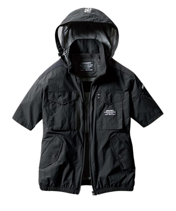 BURTLE  空調服 エアークラフト   タクティカル半袖ブルゾン (男女兼用) (単品)  　AC1156