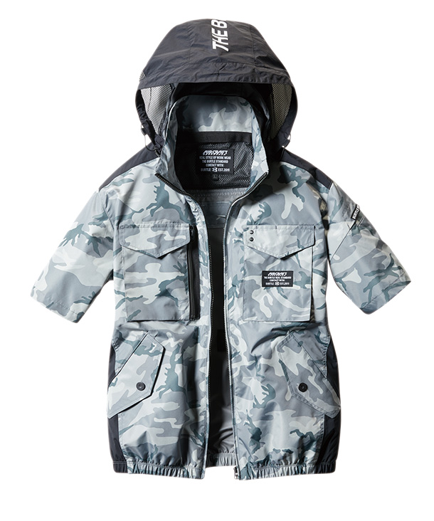 BURTLE  空調服 エアークラフト   タクティカル半袖ブルゾン (男女兼用) (単品)  　AC1156