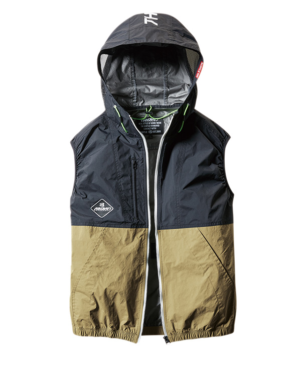 【OUTLET】限定価格!!BURTLE  空調服 エアークラフト  パーカーベスト (男女兼用)  (単品)  　AC1084【2021年製品】