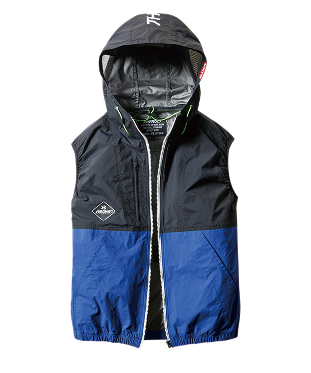 【OUTLET】限定価格!!BURTLE  空調服 エアークラフト  パーカーベスト (男女兼用)  (単品)  　AC1084【2021年製品】