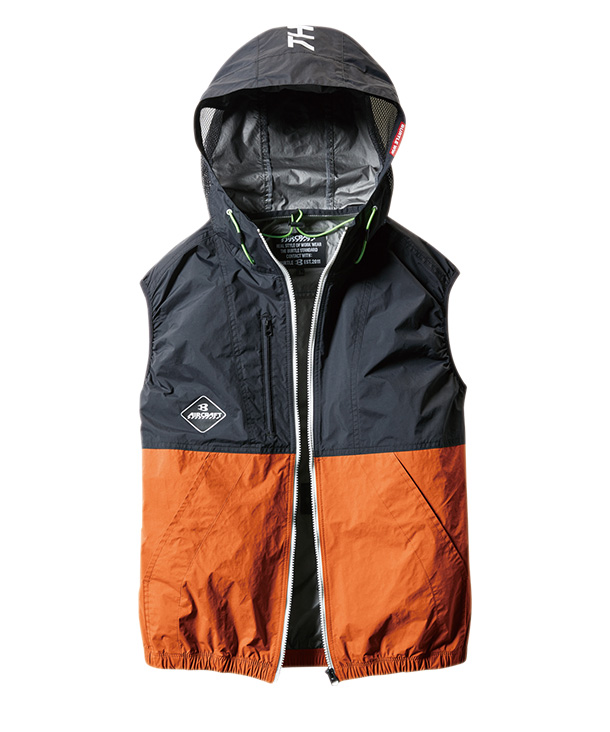 【OUTLET】限定価格!!BURTLE  空調服 エアークラフト  パーカーベスト (男女兼用)  (単品)  　AC1084【2021年製品】