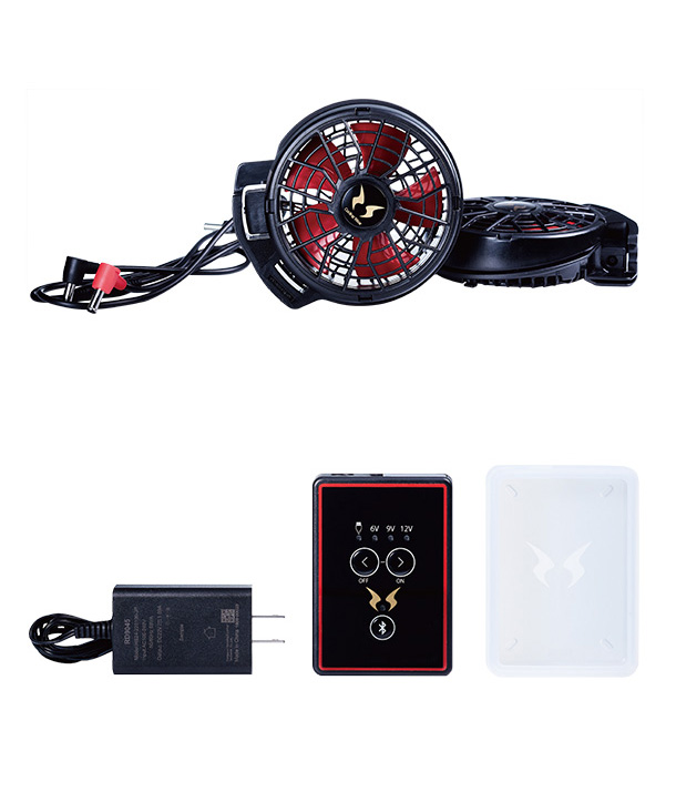 空調風神服専用 ハイパワーななめファン 年製 新型リチウムイオンバッテリーセット 8時間対応 空調服専門c Style シースタイル 扇風機付き作業着