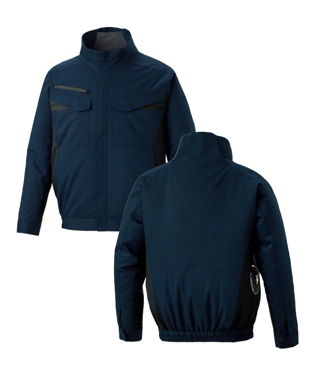 【SUN-S】サンエス空調風神服・空調服 長袖ブルゾン(サイドファン取り付け、エコ、帯電防止JIS T 811適合) KF92651-K24