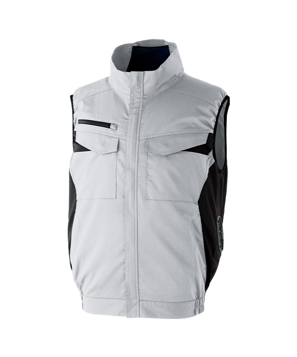 【SUN-S】サンエス空調風神服・空調服 ベスト(サイドファン取り付け、エコ、帯電防止JIS T 811適合) KF92652