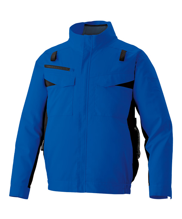 【SUN-S】サンエス空調風神服・空調服 長袖ブルゾン(サイドファン取り付け、エコ、帯電防止JIS T 811適合、ハーネス対応) KF92651G