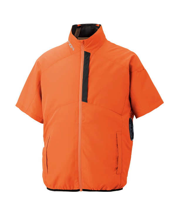 【SUN-S】サンエス空調風神服・空調服 半袖ブルゾン(サイドファン取り付け、チタン加工) KF96030