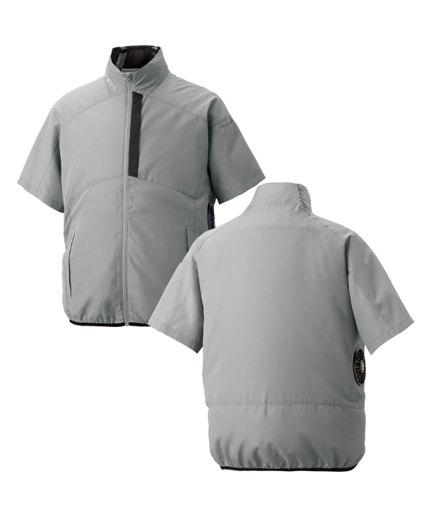 【SUN-S】サンエス空調風神服・空調服 半袖ブルゾン(サイドファン取り付け、チタン加工) KF96030-K24