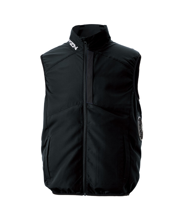 【SUN-S】サンエス空調風神服・空調服 ベスト(サイドファン取り付け、チタン加工) KF96032