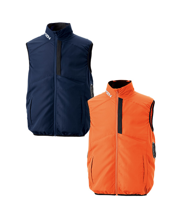 【SUN-S】サンエス空調風神服・空調服 ベスト(サイドファン取り付け、チタン加工) KF96032-K24