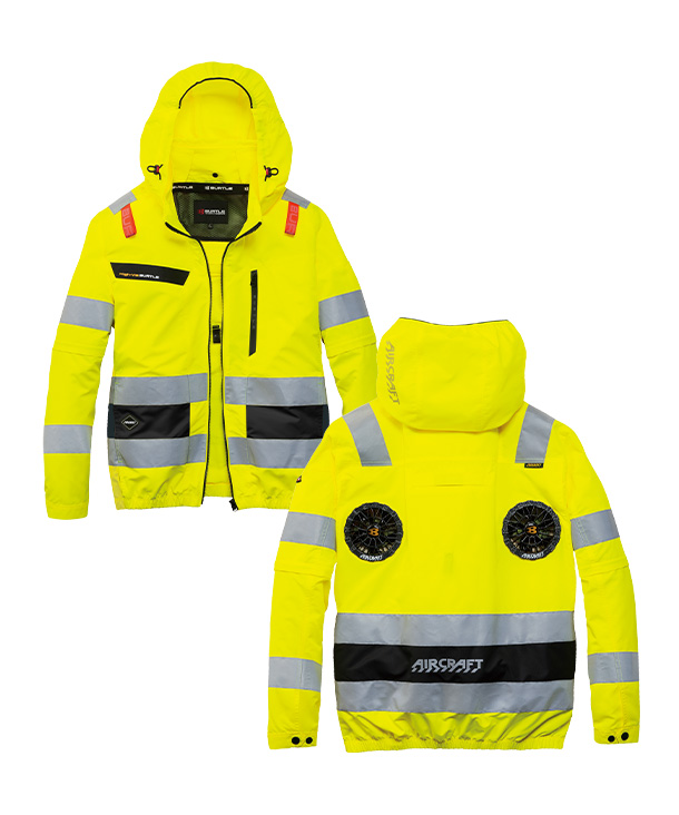 【BURTLE】バートル AIR CRAFT AC2WAYブルゾン(ハイバックファン取り付け、高視認、チタン加工) AC2111【2026年製】