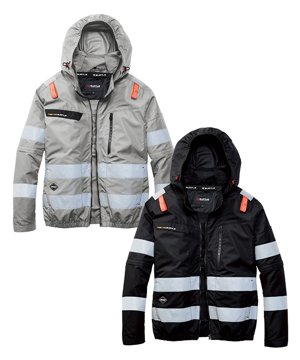 【BURTLE】バートル AIR CRAFT AC2WAYブルゾン(ハイバックファン取り付け、高視認、チタン加工) AC2111【2026年製】