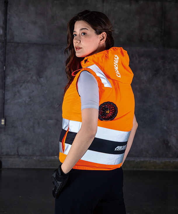 【BURTLE】バートル AIR CRAFT ACベスト(ハイバックファン取り付け、高視認、チタン加工) AC2114【2026年製】