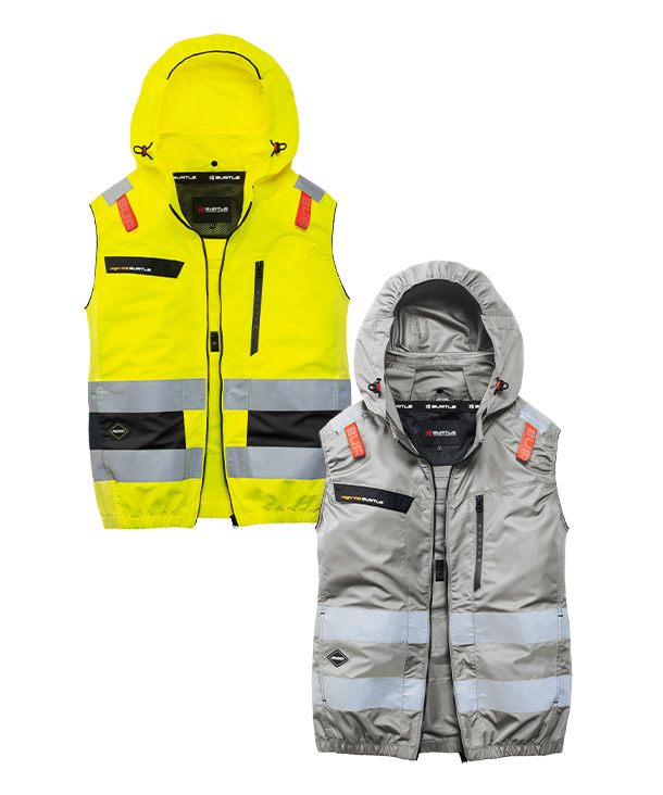 【BURTLE】バートル AIR CRAFT ACベスト(ハイバックファン取り付け、高視認、チタン加工) AC2114【2026年製】