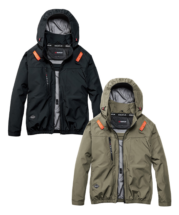 【BURTLE】バートル AIR CRAFT ACブルゾン(ハイバックファン取り付け、チタン加工)  30Vハイパワーファン・バッテリーセット AC2091HB-b【2026年製】