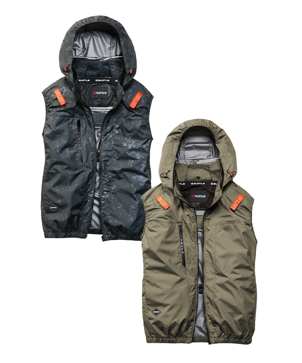 【BURTLE】バートル AIR CRAFT ACベスト(ハイバックファン取り付け、チタン加工) 30Vハイパワーファン・バッテリーセット AC2094HB-b【2026年製】