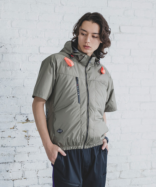 【BURTLE】バートル AIR CRAFT AC半袖ブルゾン(ハイバックファン取り付け、チタン加工) AC2096HB【2026年製】