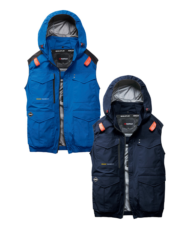 【BURTLE】バートル AIR CRAFT ACベスト(ハイバックファン取り付け、チタン加工)  30Vハイパワーファン・バッテリーセット AC2104-b【2026年製】