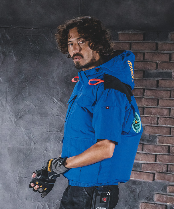 【BURTLE】バートル AIR CRAFT AC半袖ブルゾン(ハイバックファン取り付け、チタン加工) AC2106【2026年製】