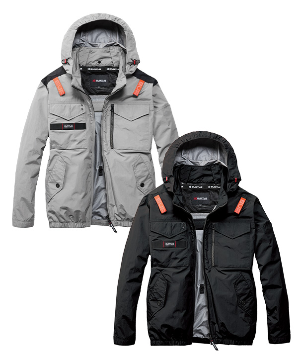 【BURTLE】バートル AIR CRAFT ACブルゾン(サイドファン取り付け、チタン加工)  30Vハイパワーファン・バッテリーセット AC1151-b【2026年製】