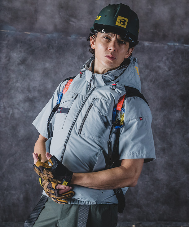 【BURTLE】バートル AIR CRAFT AC半袖ブルゾン(サイドファン取り付け、チタン加工) AC1156【2026年製】