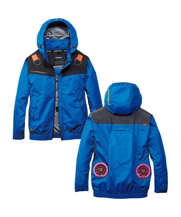 【BURTLE】バートル AIR CRAFT ACブルゾン(ローバックファン取り付け、チタン加工)  30Vハイパワーファン・バッテリーセット AC1191-b【2026年製】