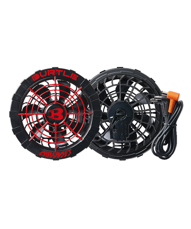 BURTLE  AIR CRAFT  カラーファン+バッテリーセット  AC300-blue+AC311-red