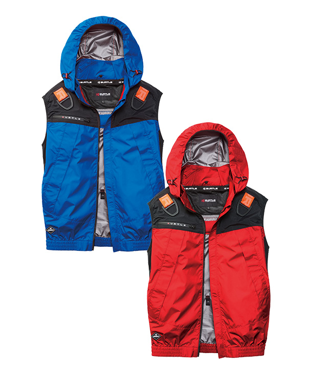 【BURTLE】バートル AIR CRAFT ACベスト(ローバックファン取り付け、チタン加工)  30Vハイパワーファン・バッテリーセット AC1194-b【2026年製】