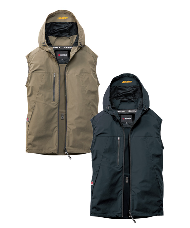 【BURTLE】バートル AIR CRAFT AC2WAYベスト(ローバックファン取り付け、チタン加工) 　30Vハイパワーファン・バッテリーセット AC2124-b【2026年製】