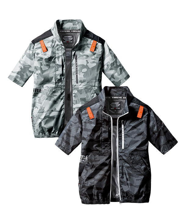 BURTLE ファン付ウエア AIR CRAFT  半袖ブルゾン (単品)  AC2016