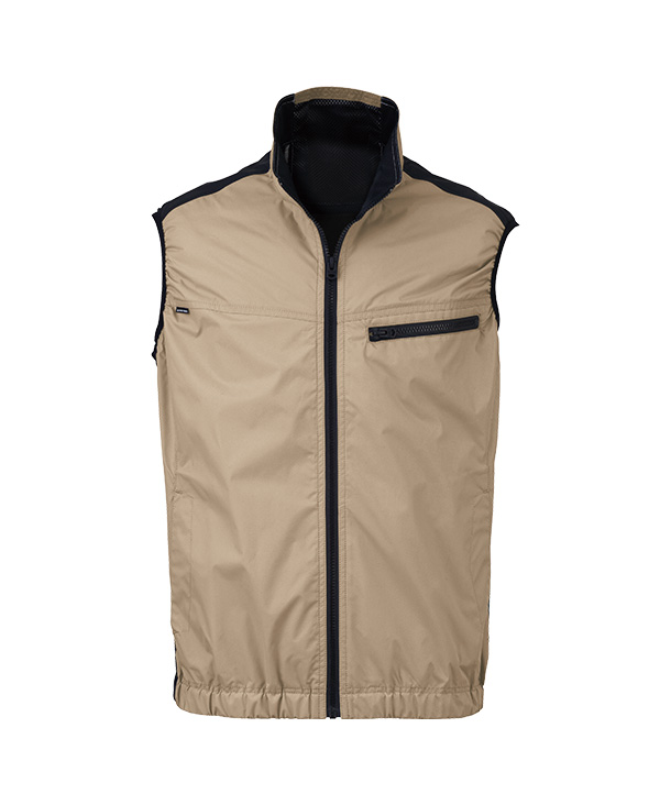 【bigborn】ビッグボーン 空調風神服・空調服 ベスト (サイドファン取り付け、チタン加工)  EBA5139/EBA5139K