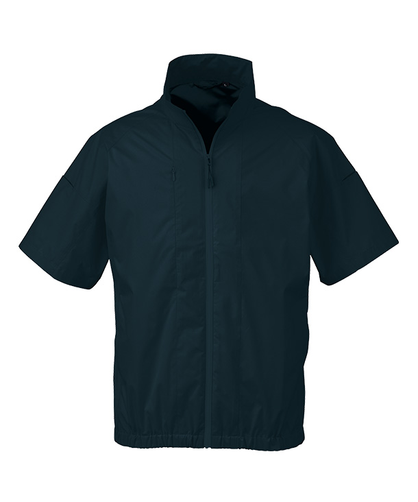 【bigborn】ビッグボーン 空調風神服・空調服 半袖ブルゾン (ローバックファン取り付け、チタン加工)  EBA5178