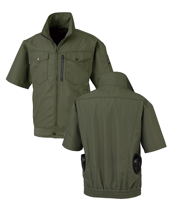 【bigborn】ビッグボーン  空調風神服・空調服  半袖ジャケット (S～7L展開)  BK6078S