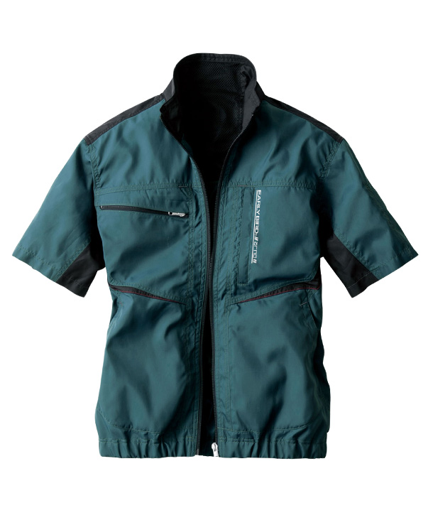 EARLY BIRD ユーロデザイン 空調服・空調風神服  半袖ジャケット   (単品)EBA5008