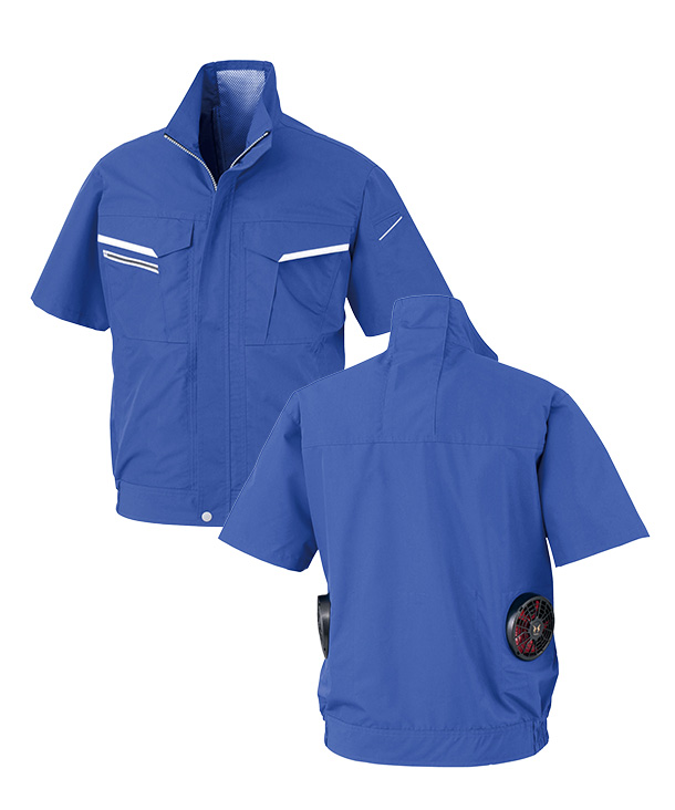 【bigborn】ビッグボーン  空調風神服・空調服  帯電防止素材  半袖ジャケット (S～7L展開)　BK6178