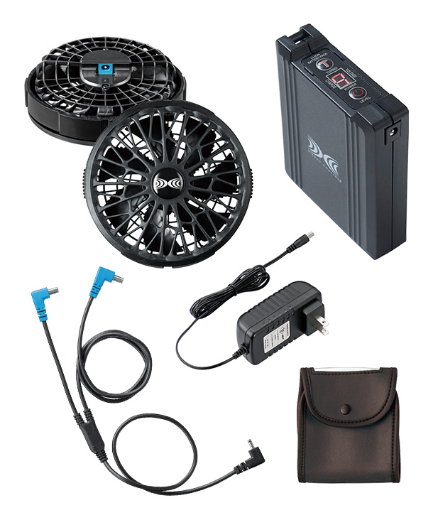 空調服 空調作業服 長袖 バッテリー ファン付き 空調ウェア 2191