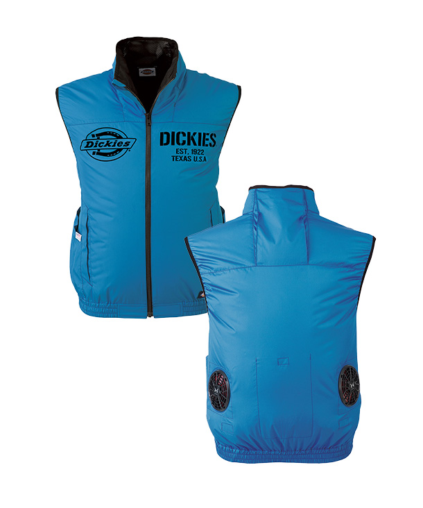 【Dickies】ディッキーズ空調風神服・空調服  バックチタンベスト　12V ファン・バッテリーセット　D-809-b-22　