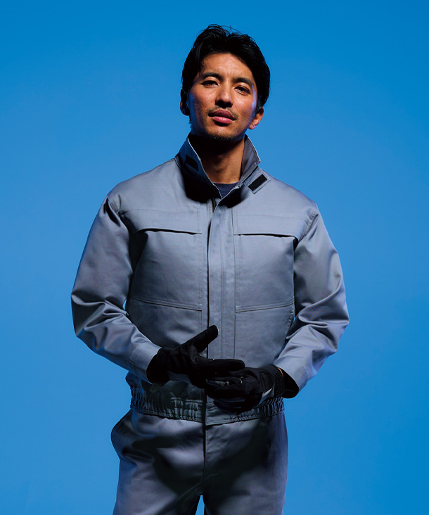 【asahicho】アサヒチヨウ 空調服 難燃 長袖ブルゾン(ローバックファン取付) 9205-asa