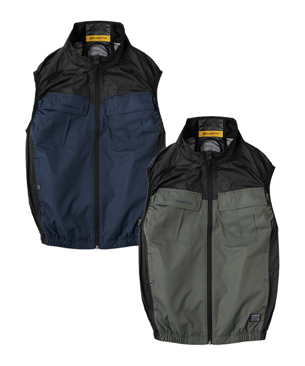 【CO-COS】コーコス空調風神服・空調服 ボルトクール 日傘遮熱 ベスト (ペルチェ装着対応モデル,フルハーネス対応)【服のみ】G-4049