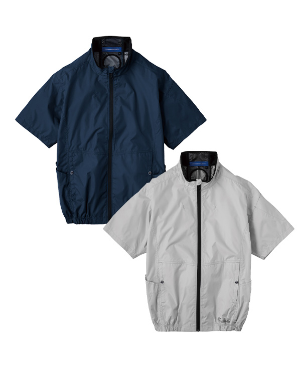 【CO-COS】コーコス空調風神服・空調服 エコ・ボルトクール 日傘遮熱 半袖ブルゾン (ペルチェ装着対応モデル)【服のみ】AE-4060