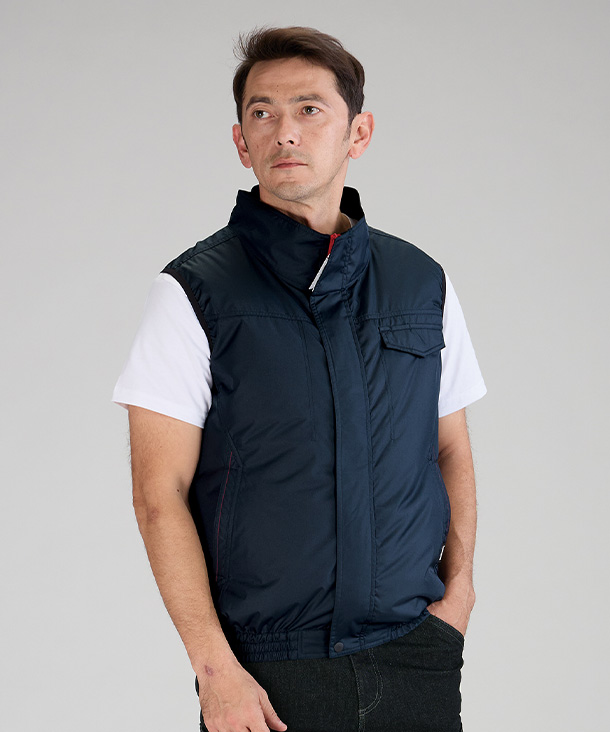 【Kansai】カンサイ 空調風神服・空調服 ベスト(ハイバックファン取り付け、チタン加工) K55502