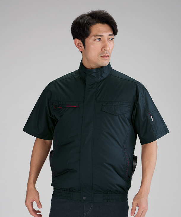 【Kansai】カンサイ 空調風神服・空調服 半袖ブルゾン(サイドファン取り付け、チタン加工) K50001
