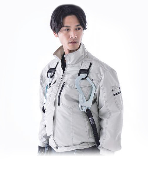 空調服・空調風神服 フルハーネス対応 綿100% 長袖ジャケット (S～7L 