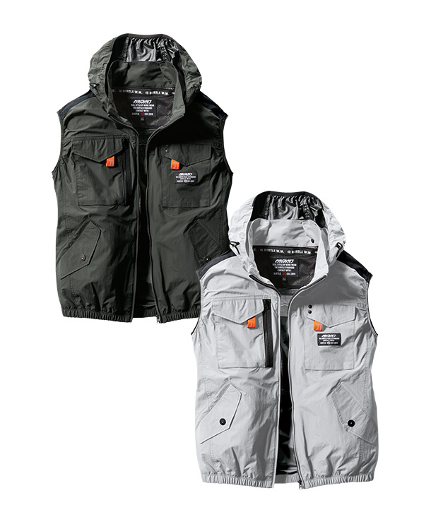【OUTLET】限定価格!!BURTLE 空調服 AIR CRAF ベスト(単品) AC1154【2023年製品】