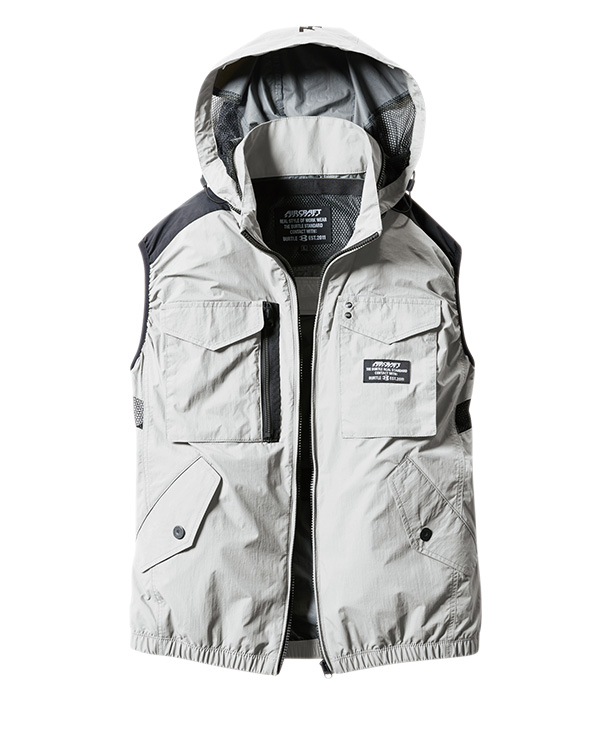 【OUTLET】限定価格!!BURTLE 空調服 AIR CRAFT ベスト(単品) 　AC1154【2022年製品】