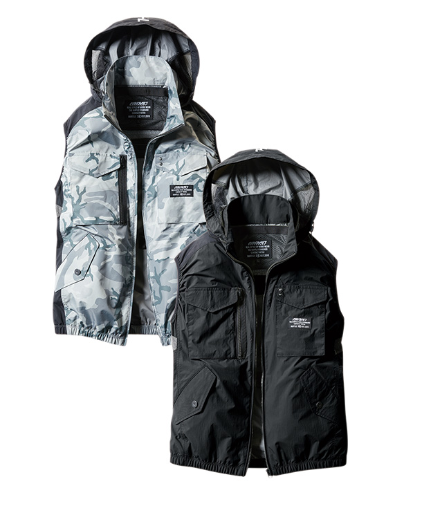 【OUTLET】限定価格!!BURTLE 空調服 AIR CRAFT ベスト(単品) 　AC1154【2022年製品】