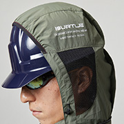 収納式大型フード(スピンドル付き)</br>ビッグロゴプリント