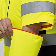 袖2WAYファスナー仕様